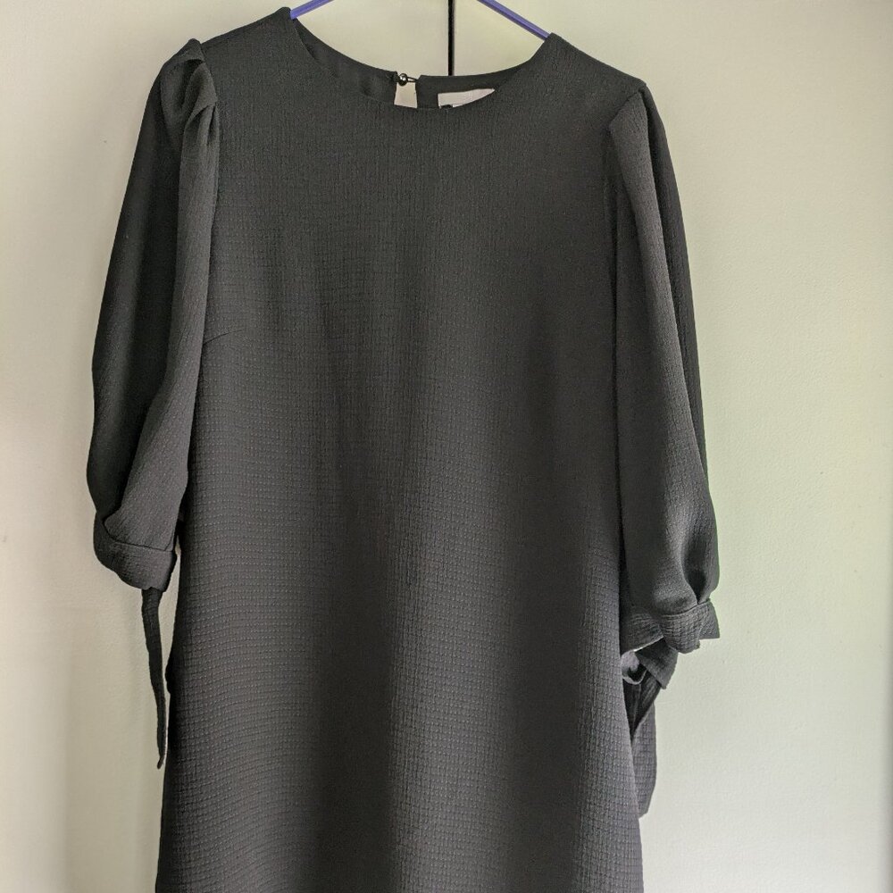 Black Babydoll Jacquard Weave Dress from H&M